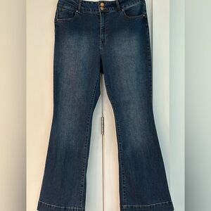 d. jeans Dark Blue Flare Women's Jeans